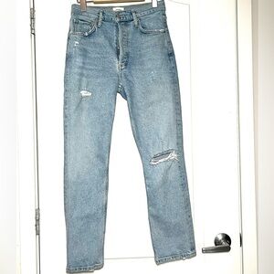 Citizens Of Humanity Jolene High Rise Vintage Distressed Slim Jeans Size 26